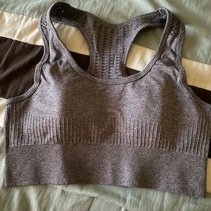 Grey Sports Bra